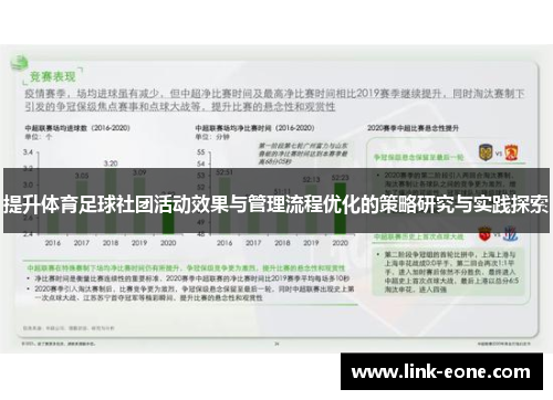 提升体育足球社团活动效果与管理流程优化的策略研究与实践探索